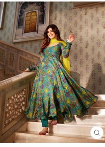 Vairea Chanderi Suit Anarkali Style Dress