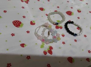 Set of 2 Beaded Bracelets and a star bead chain
