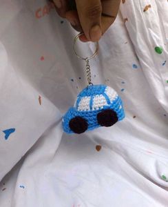 🚗 Handmade Crochet Car Keychain 😍