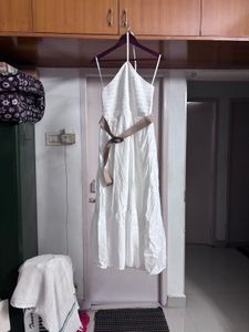 🆕 Y2K Dreamy Halter Maxi Dress with Belt