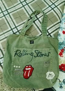 Rolling Stones Graphic Tote Bag
