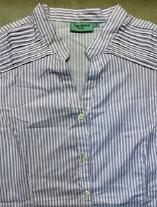 Women Stripes Casual Half Sleves Shirt