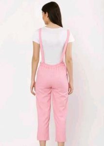 Aesthetic Pink Cat Print Dungaree &amp; Jumpsuit Set