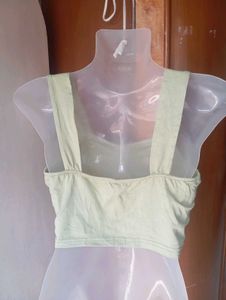 Ruched Strap Crop Top