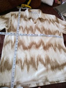 Zara Abstract Print Polo Shirt