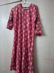 Pink Diamond Print Kurta