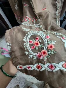 Embroidered Kurta Set with Dupatta