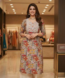 New Ethnic Print Kurti {L,XL, XXL}
