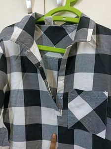 Black And White Shirt Dress