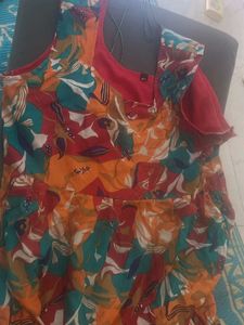 Vibrant Floral Print Kurta