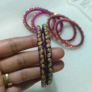 Set of Embellished Bangles