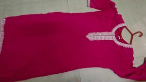 Embellished Pink kurti