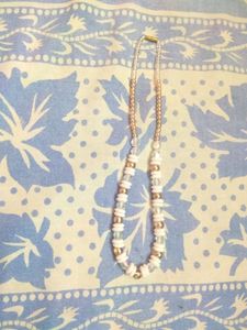 Kids Beads Neklaces,Pack Of Two,Black And White