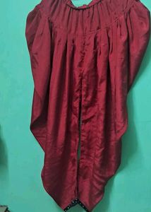 Elegant Red Dhoti Pants of 1