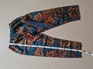 Cored set Teal Floral Print Kurta with pant ,no us