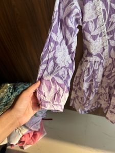 Short Kurti Lavender