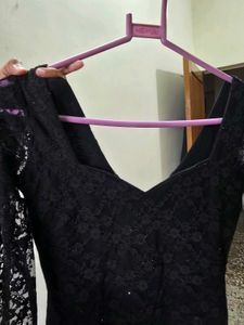Elegant Black Lace Dress