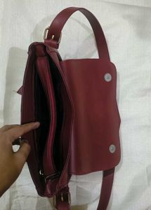Chic Maroon Crossbody Bag