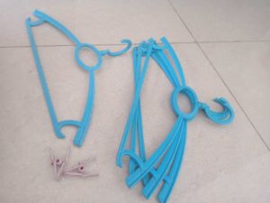 Blue Clothes Hangers