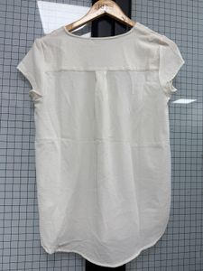 Classic White V-Neck Top
