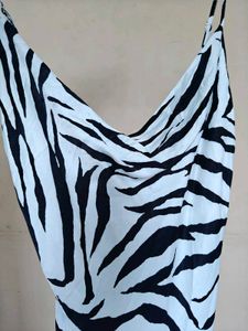 Zebra Print Mini Dress