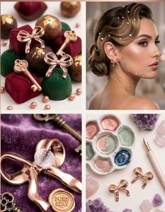 🎀Rose Gold Bow Earrings🎀