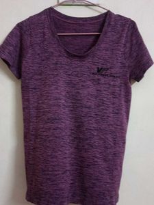 Purple Marled Active T-Shirt