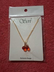 Cute Cherry Charm Necklace