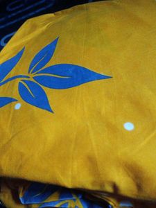 Vibrant Yellow Floral Bedsheet Set