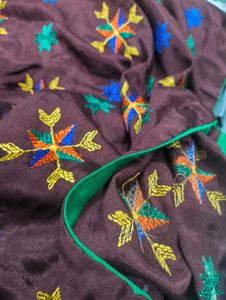 Embroidered fulkari dupatta