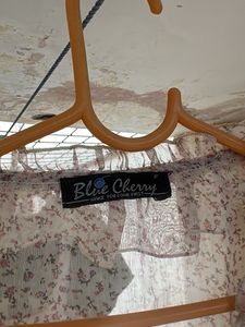 Floral Chiffon Ruffle Blouse