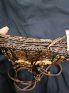 Unique Coconut Shell Crossbody Bag