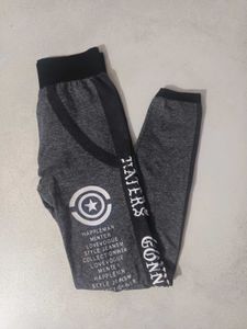 Stylish Grey Graphic Leggings
