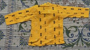 Yellow Printed Kurta &amp; payjama