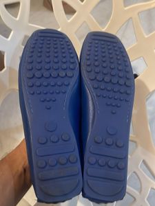 DRISH Blue Leather Loafers - Size 9