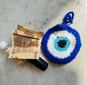 Handmade Evil Eye Charm Bag