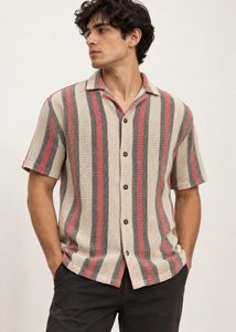 Men's Striped Short-Sleeve Shirt