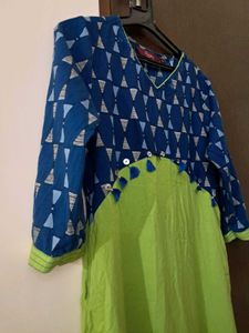 Sangria: Green Blue Kurta