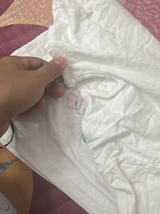 Cute White Baby Dress with Butterfly Embroidery