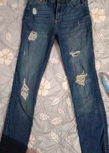 Hollister Ripped Blue Jeans