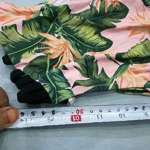 😍 Tropical Print High-Waist Bikini Bottom