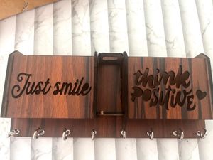 Wooden Motivational Key Holder