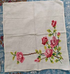 Hand-embroidered Cross-stitch  Sofa backcover