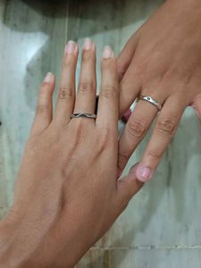 set of two. moon and sun rings🤍