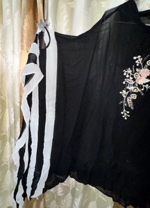 Stylish Black Georgette Dress