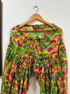 PURE COTTON Vibrant Floral Patiala Salwar