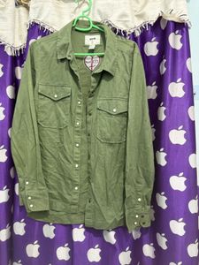 Olive Green Button-Up jacket