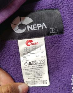 Brand is NEPA Purple Fleece Zip-Up Jacket OG