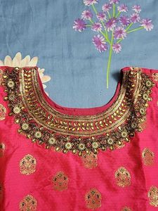 Vibrant Pink Brocade Kurta never used