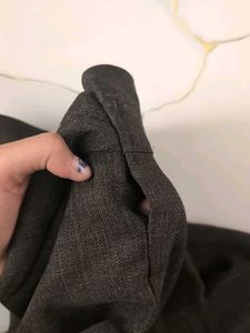 flared brown trousers/ pants